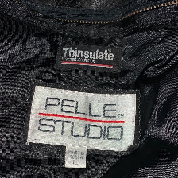 Vintage EUC Women's Black Leather Coat/Trench by Pelle Studio - Picture 16 of 16